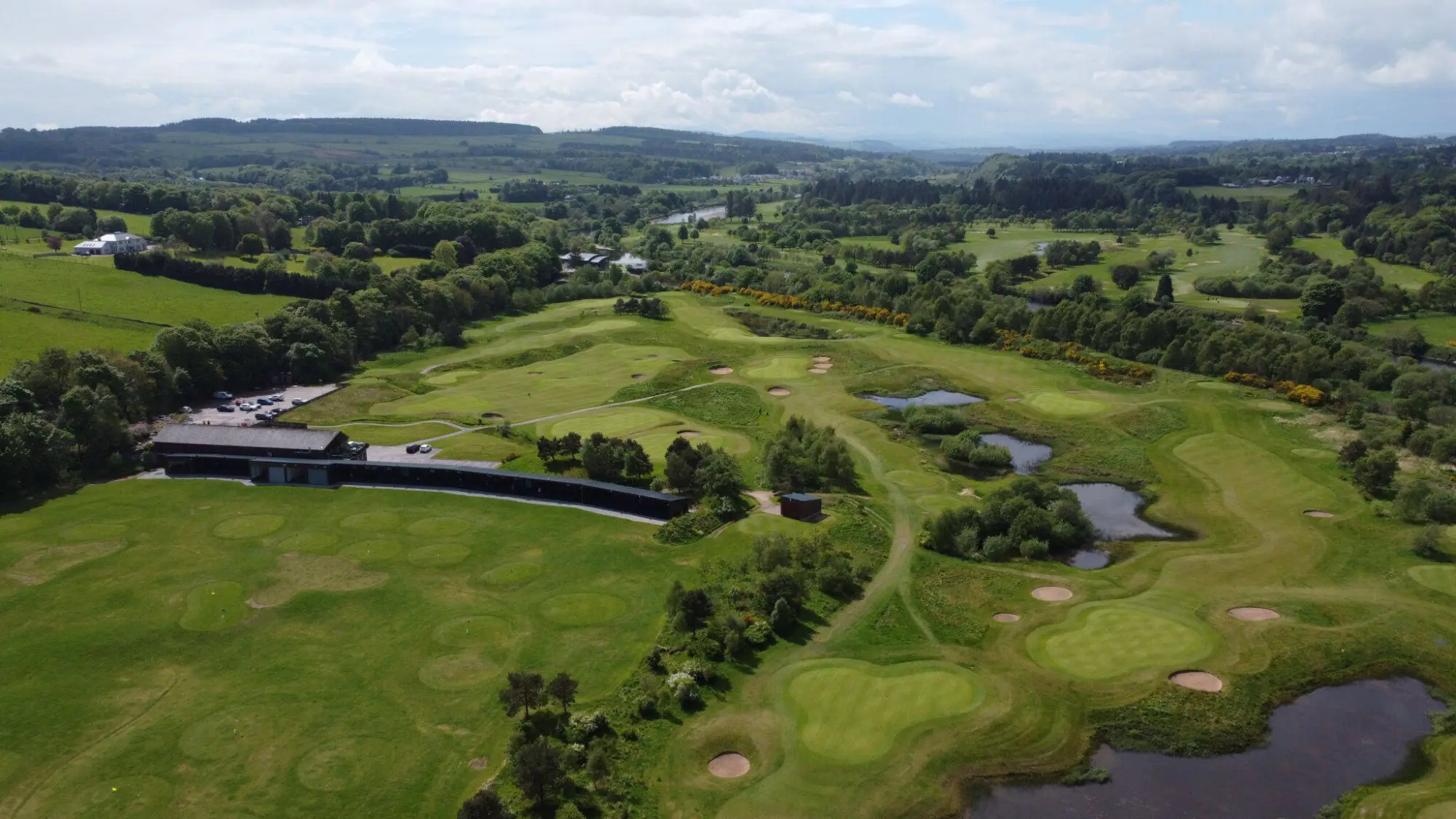 The Paul Lawrie Golf Centre and Devenick Course from the air