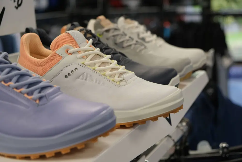 Inside the golf shop